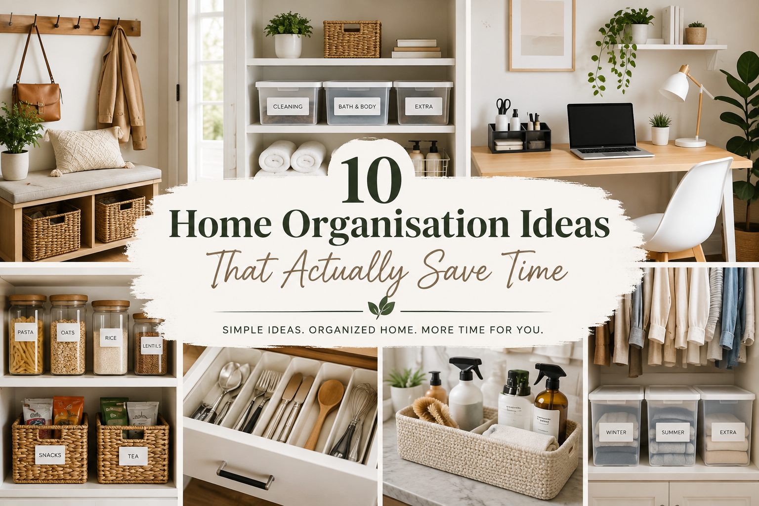 10 Home Organisation Ideas That Actually Save Time