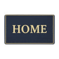 HOME Polyester Doormat — Classic Navy Welcome Mat for Entryway
