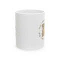 Dog Mama Ceramic Mug — Cute Paw Print Puppy Wreath Coffee Cup (11oz & 15oz)