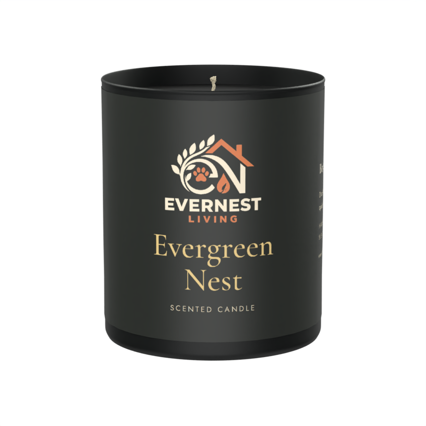 Evergreen Nest Scented Candle – Precious Woods, Amber & Oud | 200g