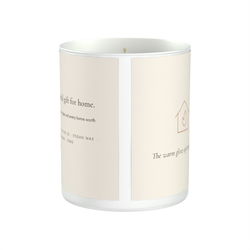 Hearth & Home Scented Candle – Rose, Driftwood & Amber | 200g