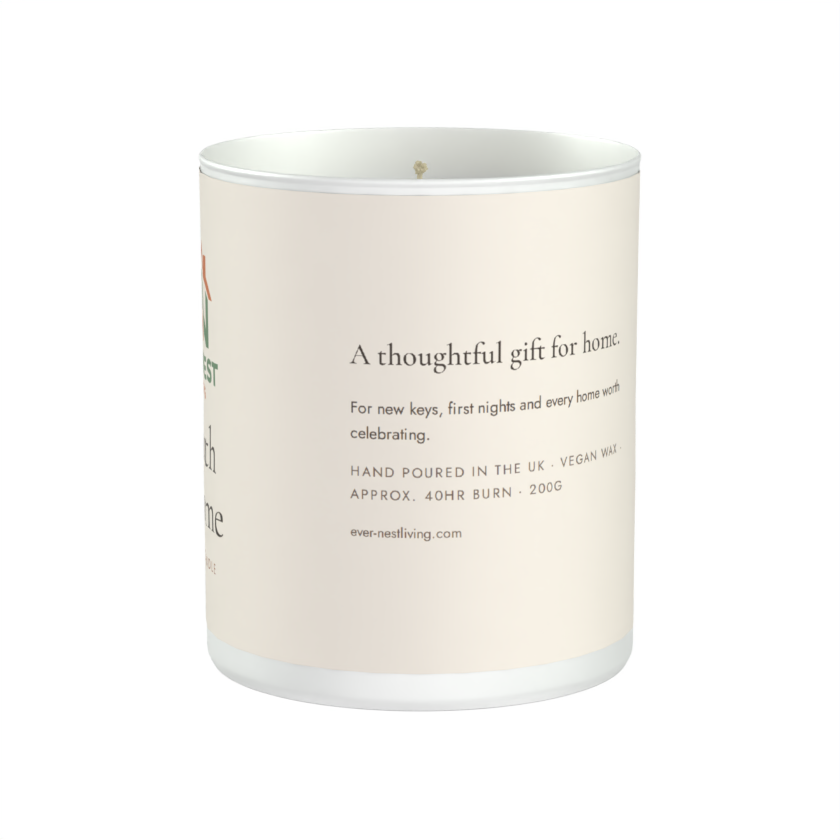 Hearth & Home Scented Candle – Rose, Driftwood & Amber | 200g