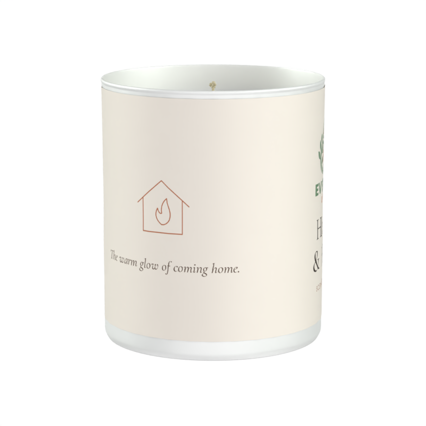Hearth & Home Scented Candle – Rose, Driftwood & Amber | 200g