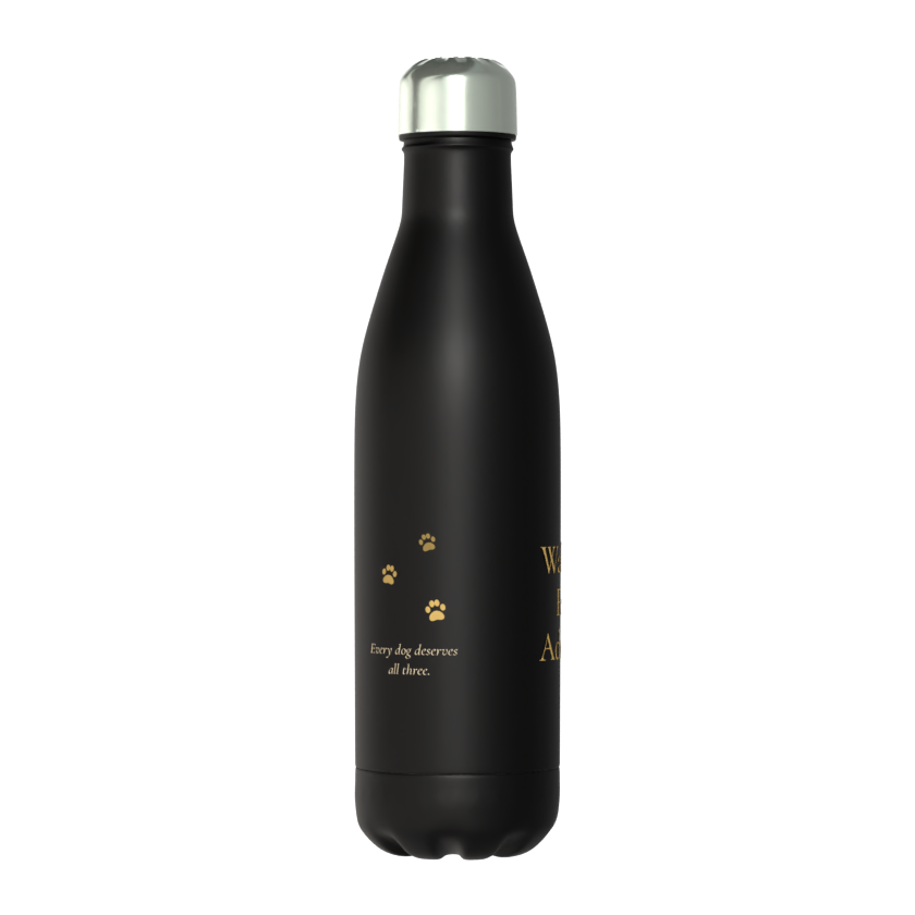 Walked. Fed. Adored. – Insulated Dog Walking Flask | 50cl