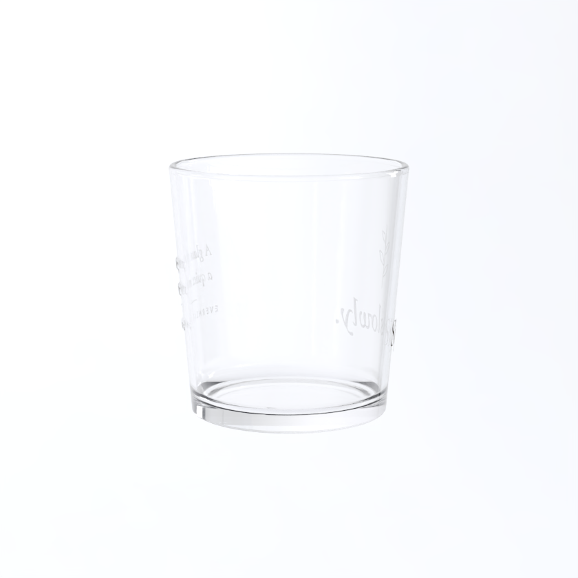 Sip Slowly – Printed Glass Bistro Tumbler | EverNest Living