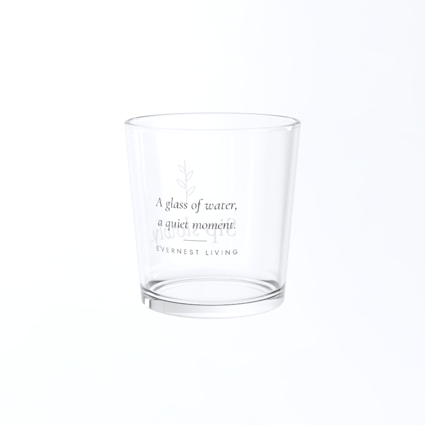 Sip Slowly – Printed Glass Bistro Tumbler | EverNest Living