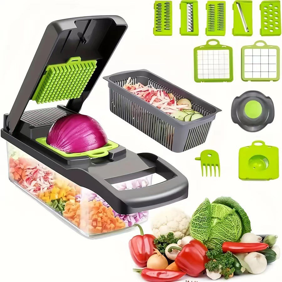 Multi-Function Vegetable Chopper Set – Dicer, Slicer & Grater for Everyday Cooking