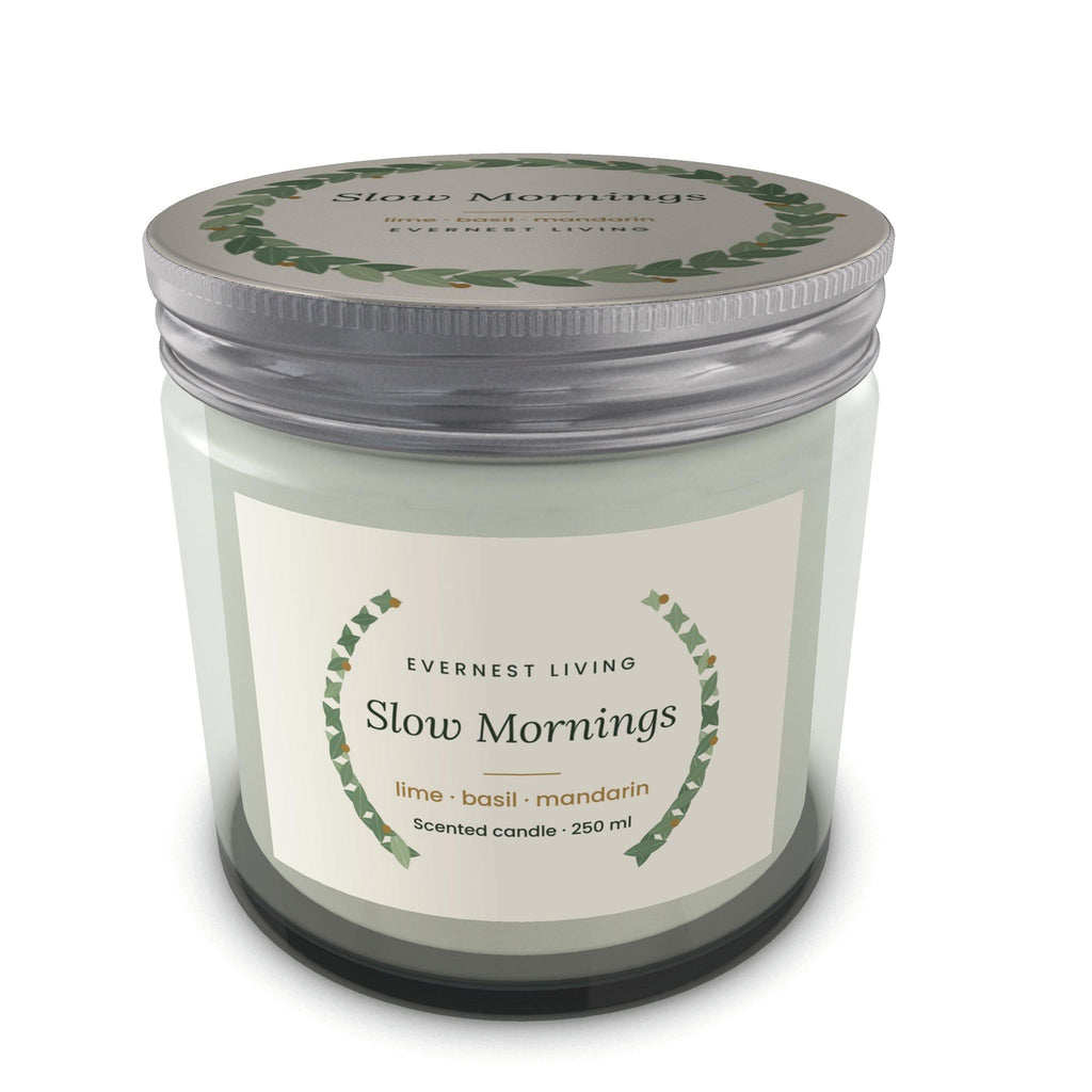Slow Mornings Scented Candle – Lime, Basil & Mandarin, 250 ml