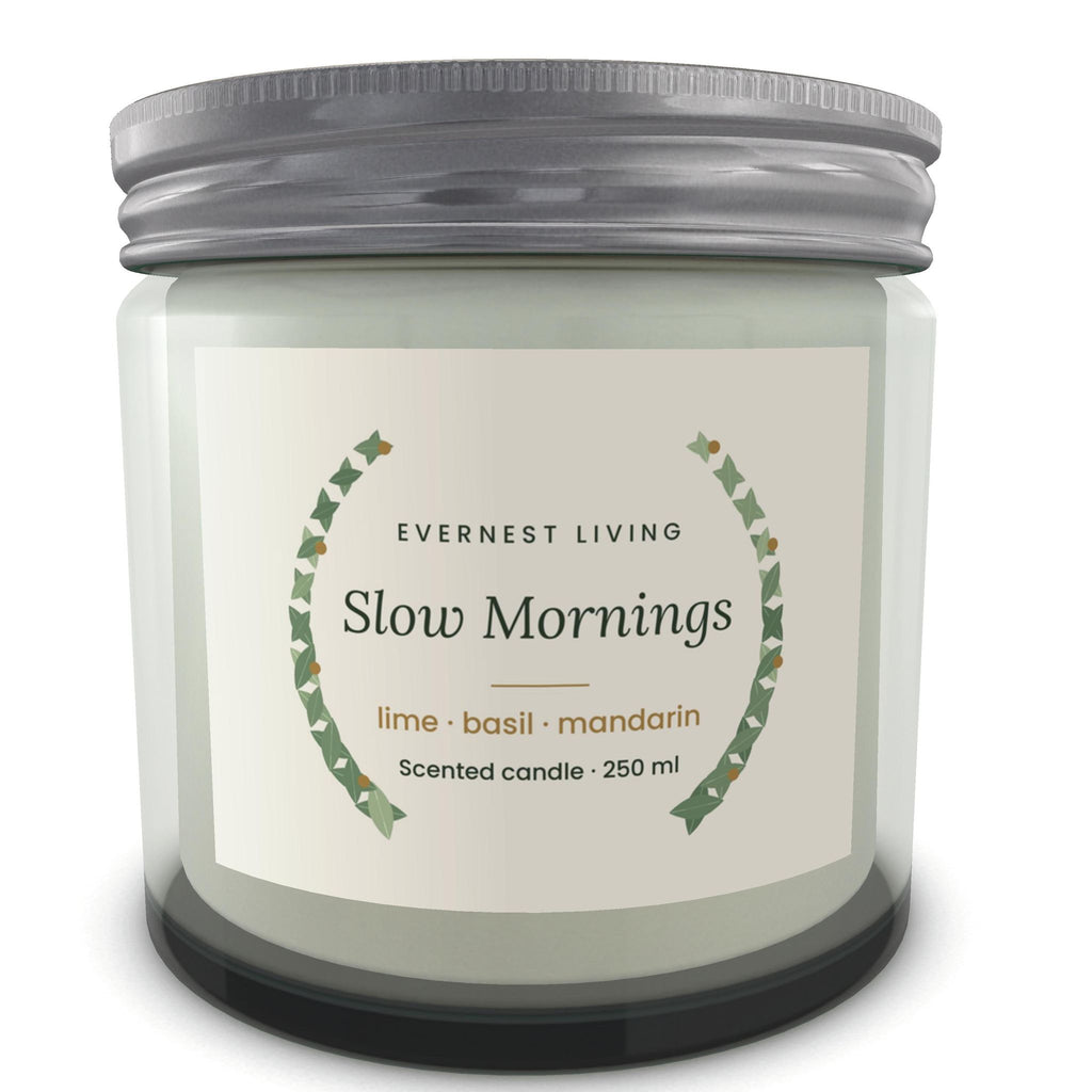 Slow Mornings Scented Candle – Lime, Basil & Mandarin, 250 ml