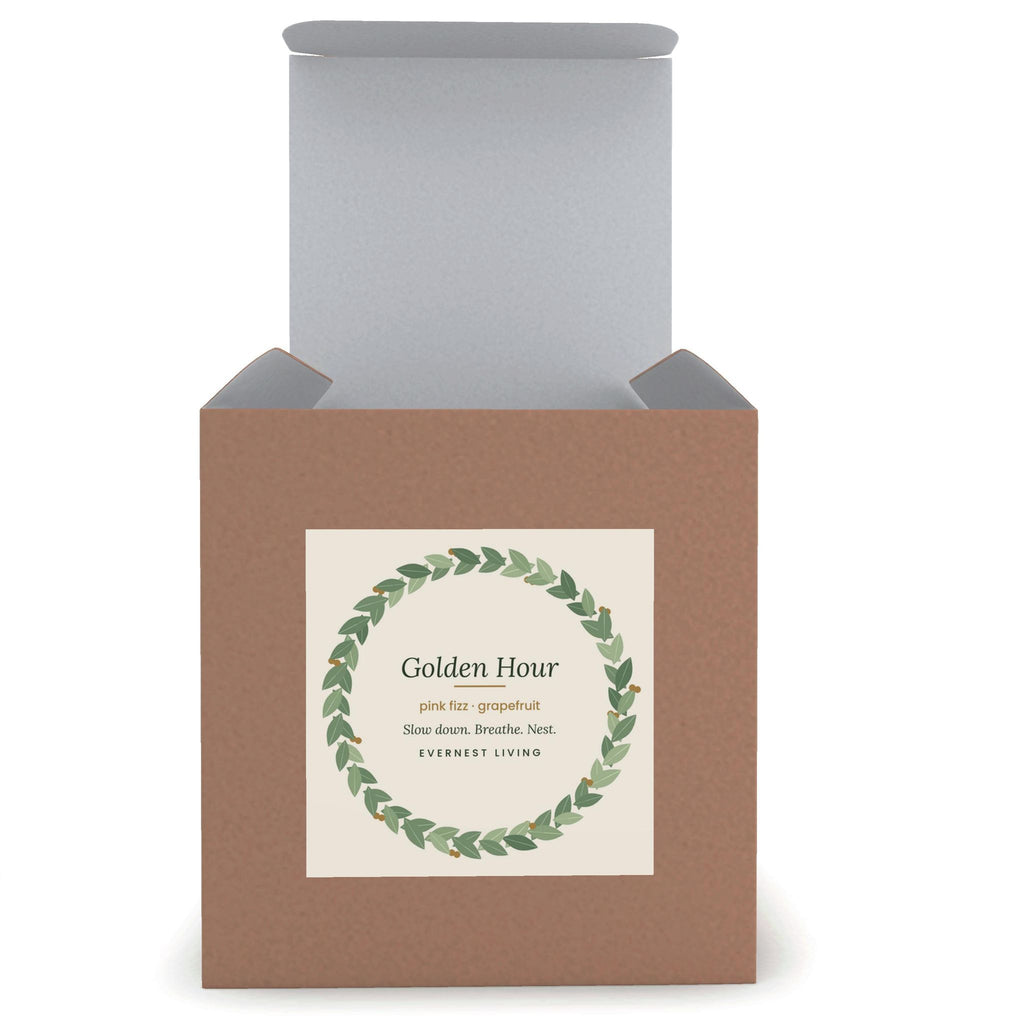 Golden Hour Candle Gift Box – Pink Fizz & Grapefruit