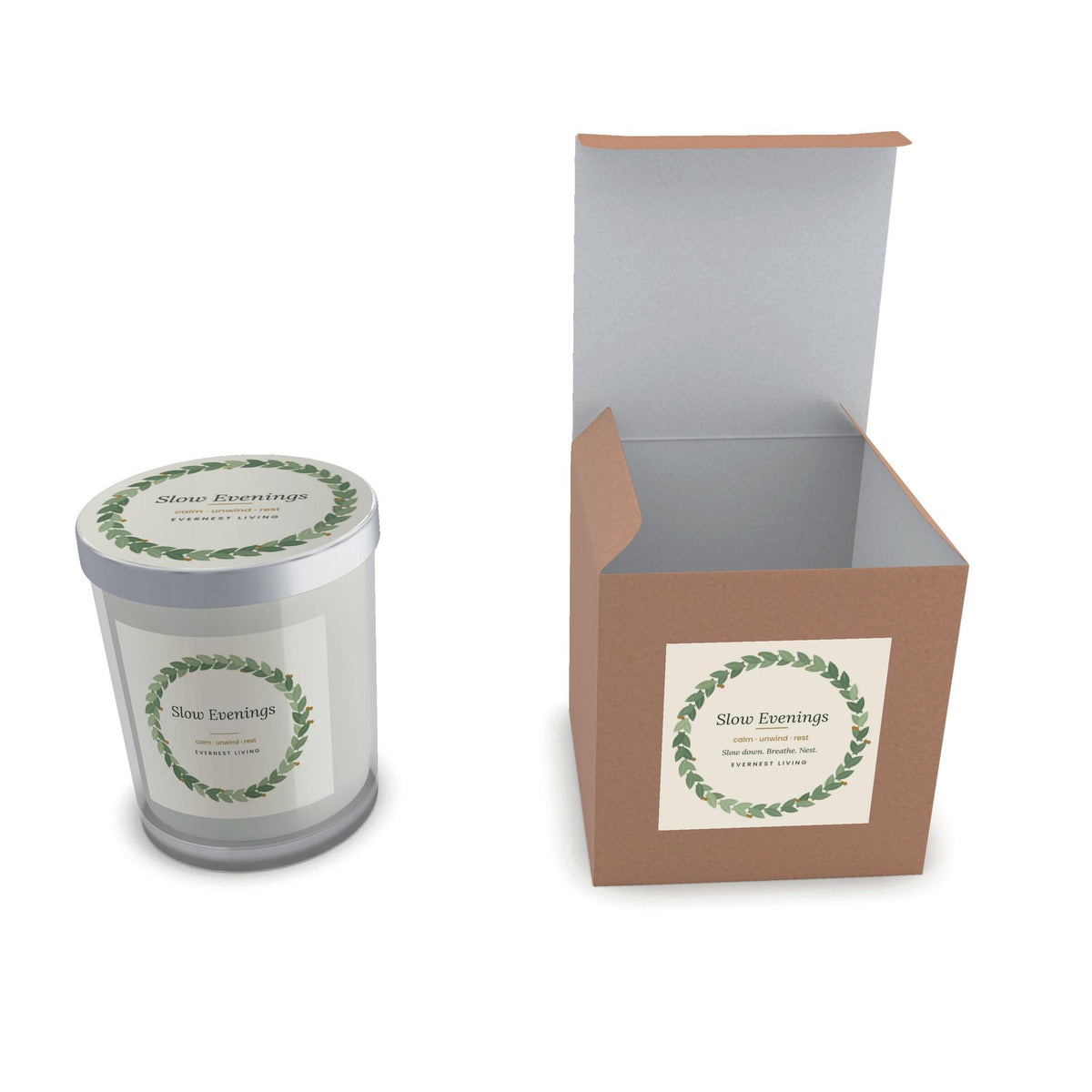 Slow Evenings Candle Gift Box – Relax